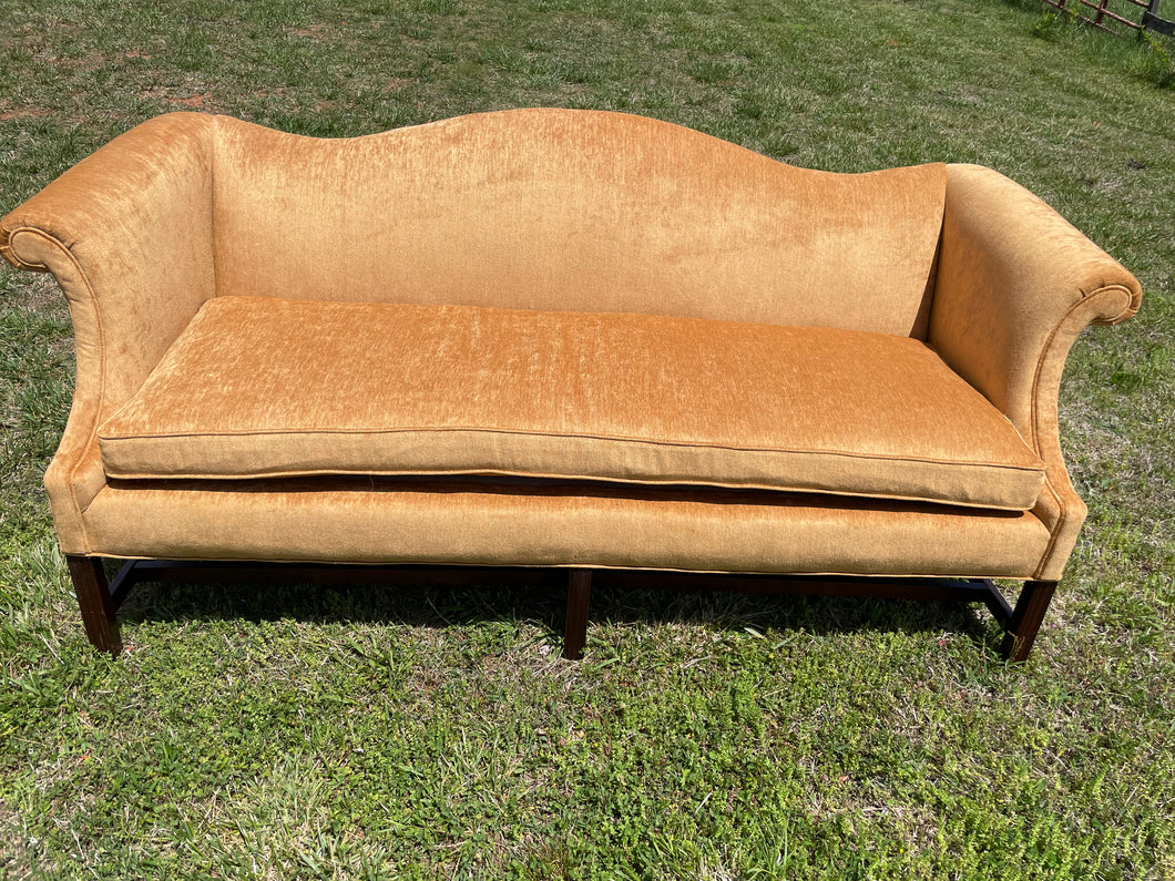 camel back couch