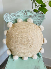Load image into Gallery viewer, jute round pillow
