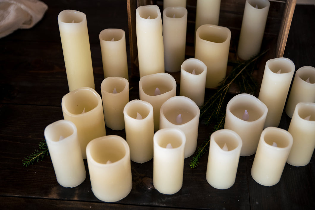 flameless pillar candle