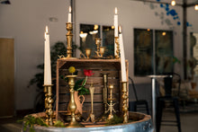 Load image into Gallery viewer, brass candle holders
